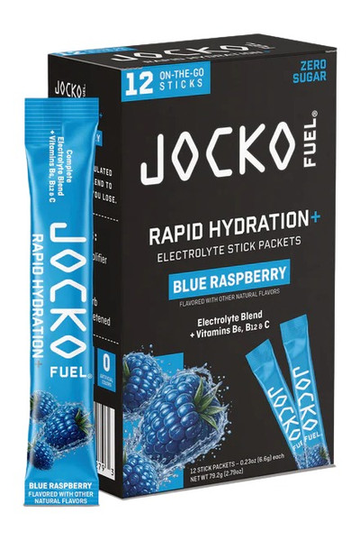 Jocko Fuel Rapid Hydration Powder Raspberry 12 Pack