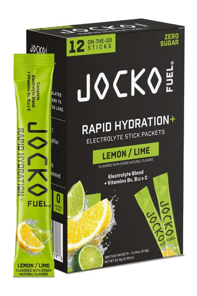 Jocko Fuel Rapid Hydration Powder Lemon Lime 12-Pack