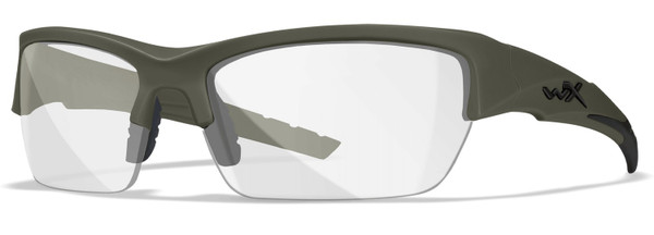 Wiley X Valor Safety Glasses Gray Clear Rust ODG with Impact-Resistant Lenses