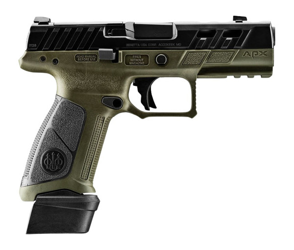 Beretta APX A1 Full Size 9mm Ported Optic Ready Pistol OD Green 21-Round