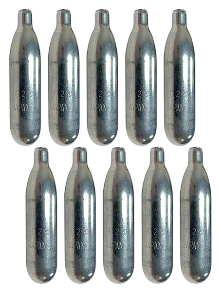 Byrna CO2 Cartridges for Byrna HD with Boost 12g Adapter, 12 Gram, 10 Pack, Silver