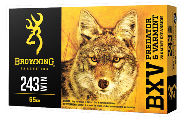 Browning Ammo BXV Predator & Varmint Expansion .243 Winchester 65 Grain Polymer Tip 20 Rounds