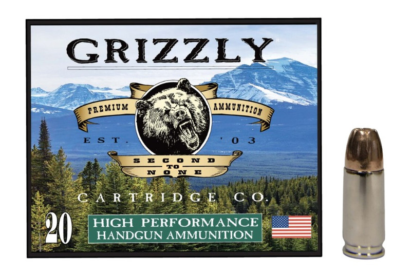 Grizzly Ammo GC9M Plus P9 9mm 147 Grain Jacketed Hollow Point 20-Round Box