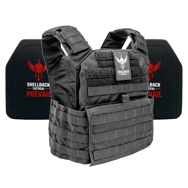 SHELLBACK TACTICAL BANSHEE RIFLE LIGHTWEIGHT LEVEL IV ARMOR KIT WITH MODEL 4SICMH CERAMIC PLATES