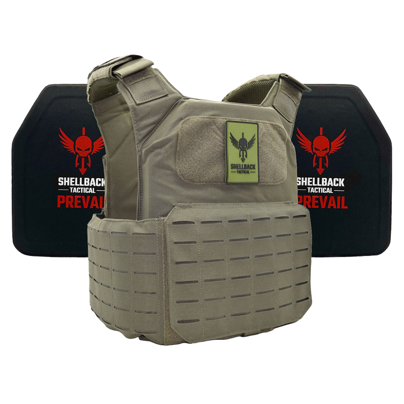 Shellback Tactical Shield 2.0 Lightweight Level IV Armor Kit with Model 4SICMH Ceramic Plates