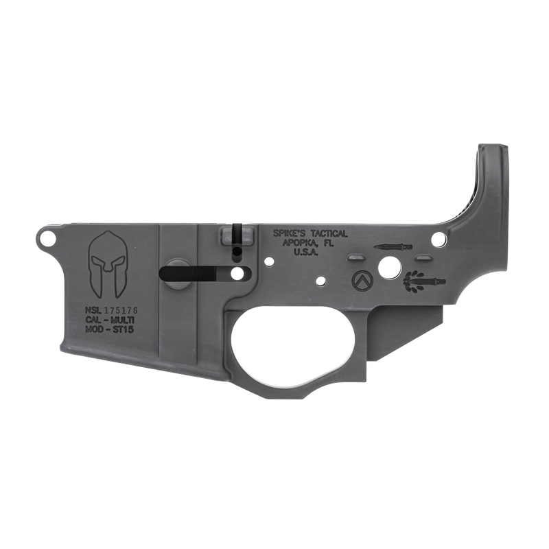 Spike's Tactical Spartan Stripped Lower Receiver – AR-15 Multi-Caliber