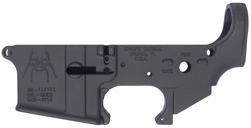 Spike's Tactical Spider Stripped Lower Receiver – AR-15 Multi-Caliber