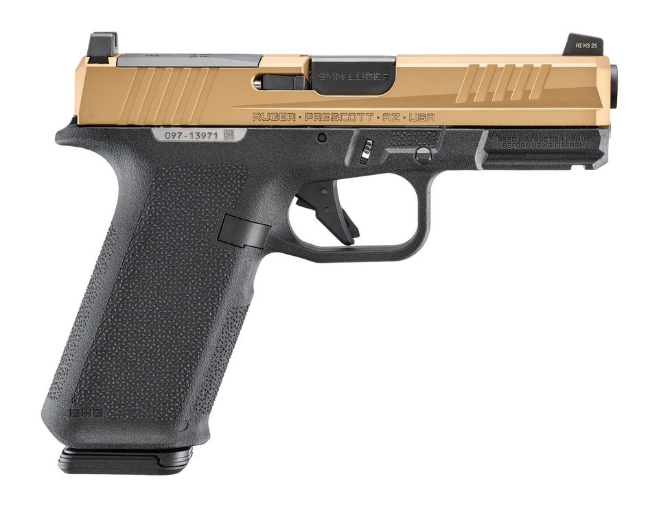 Ruger RXM 9mm Luger 4-Inch Striker-Fired Pistol with Magpul EHG, Optic-Ready Black Frame