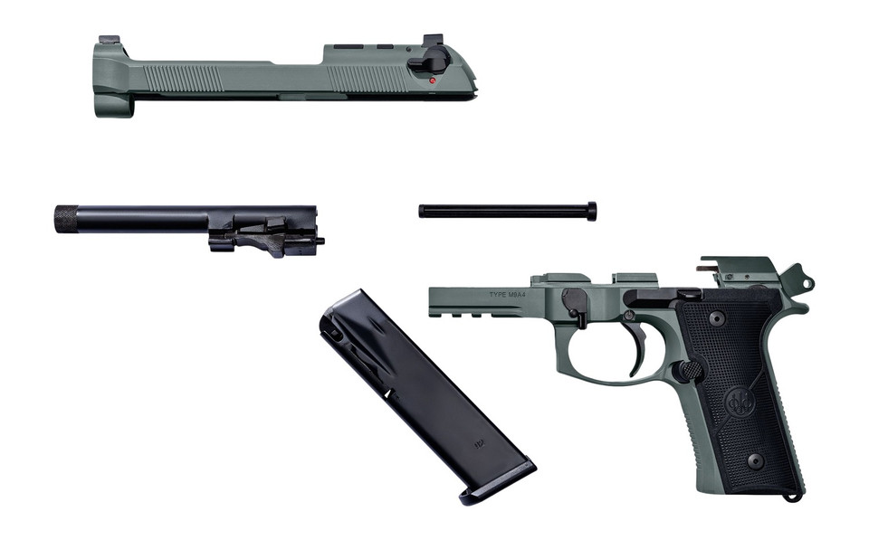 Beretta M9A4 Overlanding 9mm Pistol – 5.1" Threaded Barrel / Lunar Cerakote / California Compliant