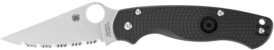 Spyderco Para Military 2 Black Lightweight Folding Knife