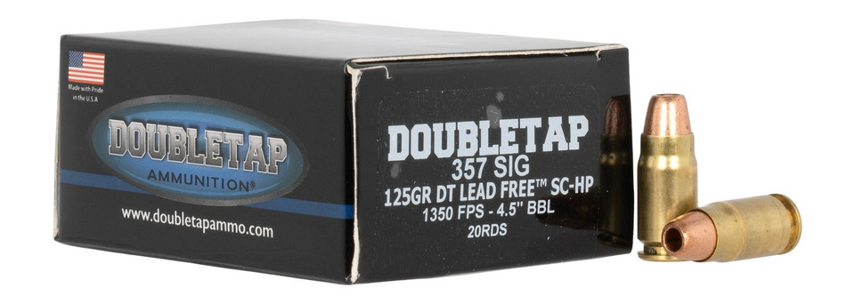 DoubleTap Ammunition 357S 125 Grain Self-Defense Ammunition 20-Round Box