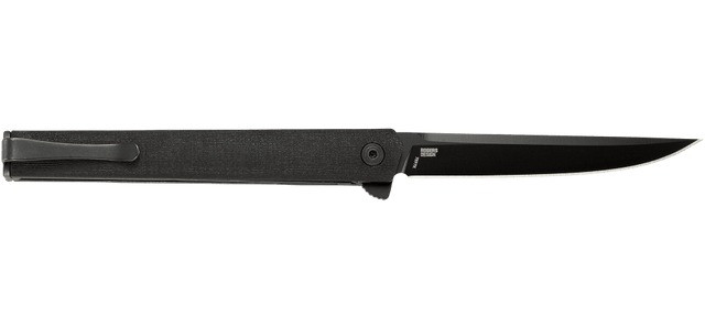 Columbia River CEO Flipper Knife 3.35-Inch Blade Black Handle