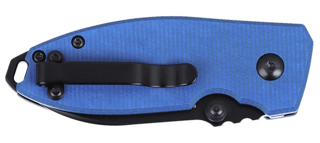 Columbia River Squid Button Lock Knife 2.27-inch Blue