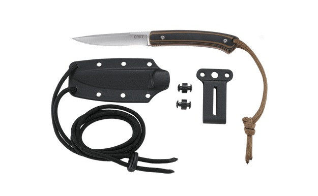 Columbia River Biwa 3.02 Inch Brown Black Folding Knife