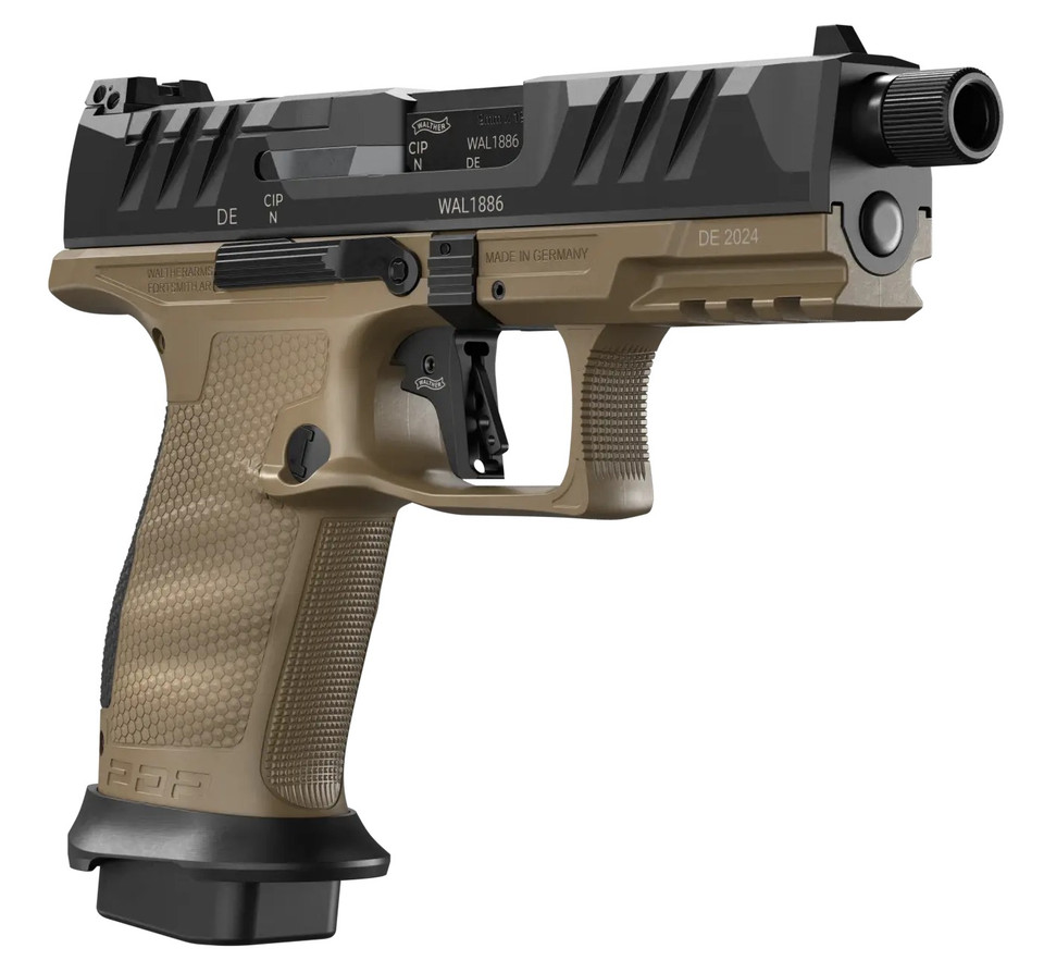 Walther Arms PDP 9mm Compact Pistol 4.6 Inch Barrel 10-Round Magazine FDE