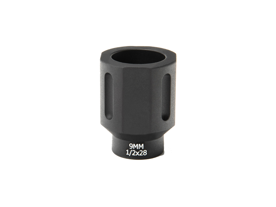 9mm 4 Flat Flash Can 1/2x28