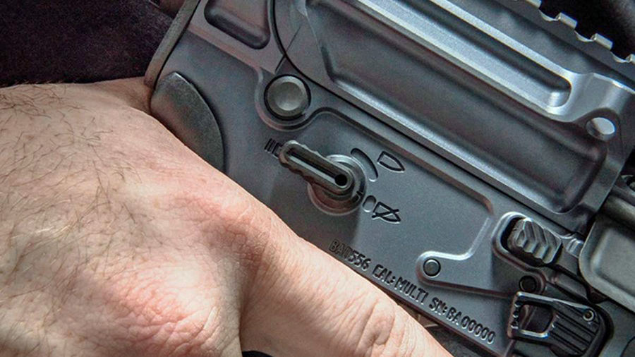 BATTLEARMS BAD-ASS-LITE Ambidextrous 60/90 Safety Selector (AR15 / AR10 / AR9)