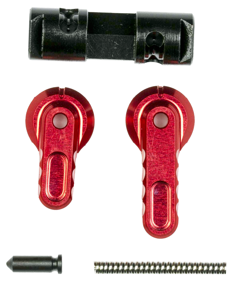 BATTLEARMS BAD-ASS-LITE Lightweight Ambidextrous Safety Selector – Red Anodized | AR15/M4/M16/AR10
