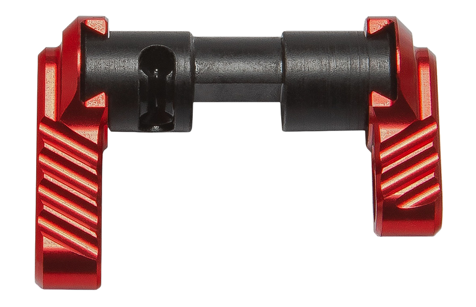 BATTLEARMS BAD-ASS-LITE Lightweight Ambidextrous Safety Selector – Red Anodized | AR15/M4/M16/AR10