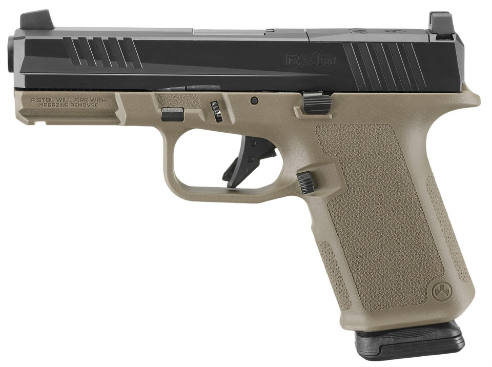 Ruger RXM 9mm Striker Fire Pistol 4.5-inch Barrel Flat Dark Earth