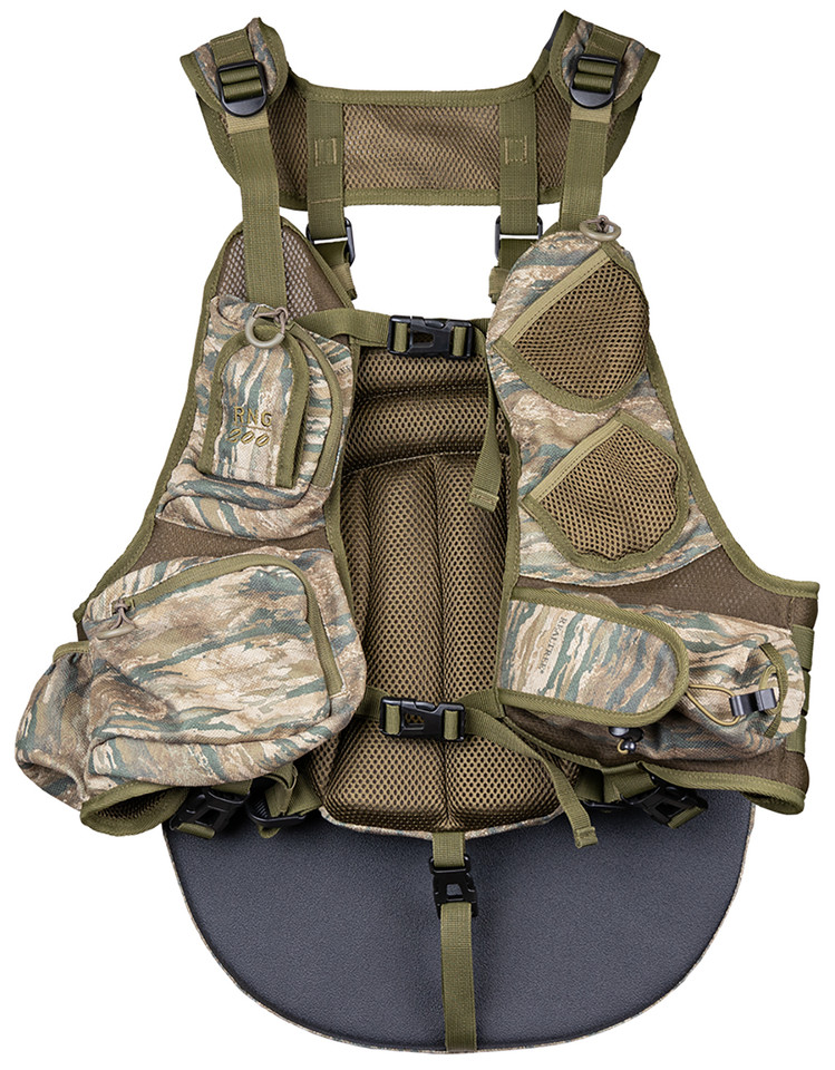 Moultrie KHT0228 Run N Gun Turkey Vest in Real Tree Edge