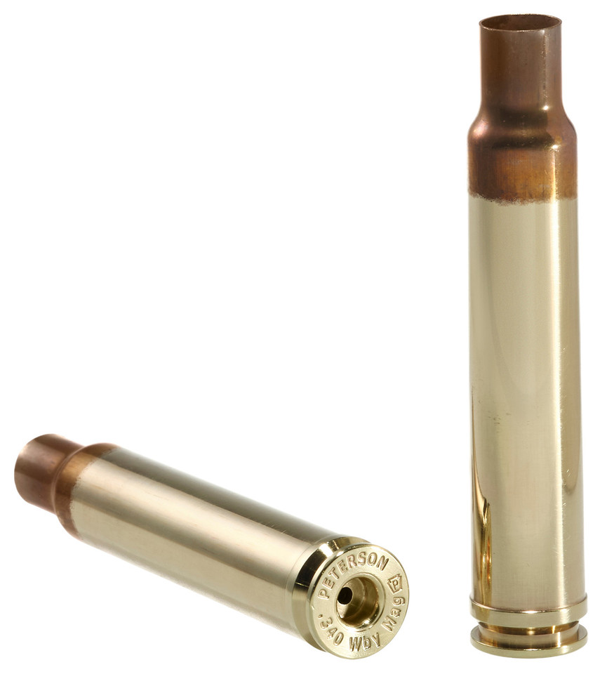 Peterson Cartridge 40068-R 340 WBY Match-Grade Brass Rifle Casings