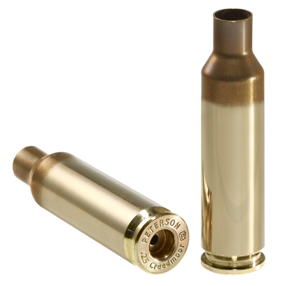 Peterson Cartridge 40028-R 25 Creedmoor Match-Grade Brass Rifle Casings
