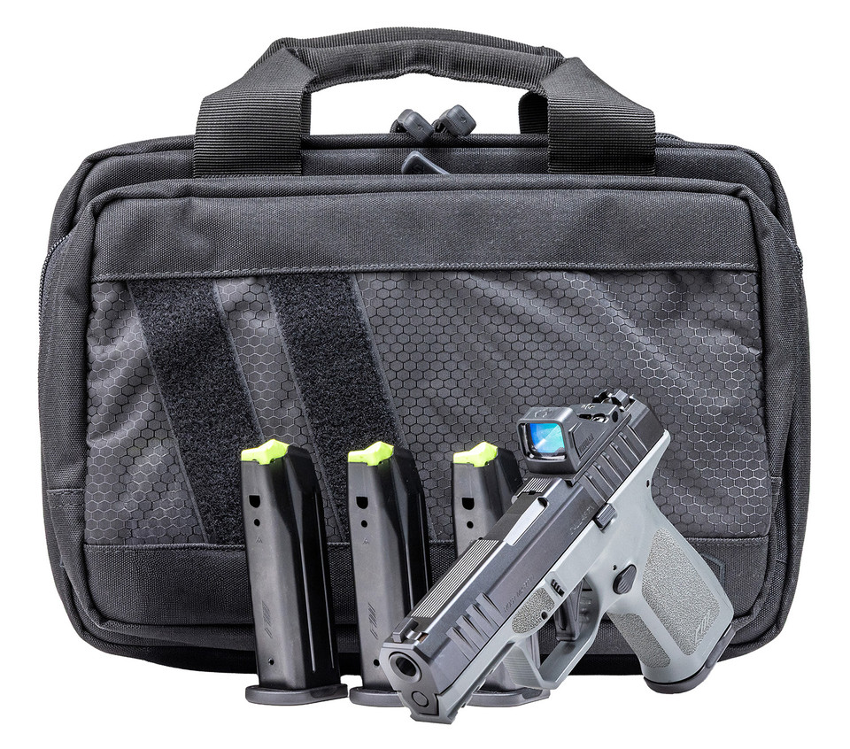 ROST MARTIN RM1CGRYOSP10CA-P 9mm Striker-Fired Pistol with Green Dot Reflex Sight and 4 Magazines