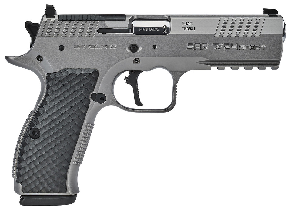 Sar USA SAR7/24SPT 9mm Full Size Pistol with 4.4 Inch Barrel and Optic-Ready Slide