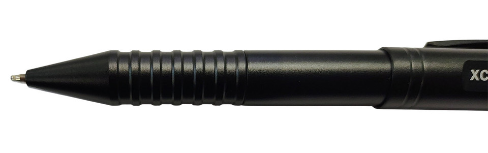 XCaliber Knife Company Pen Knife 1.70 Inch Dagger Blade Stainless Steel Black Aluminum Handle