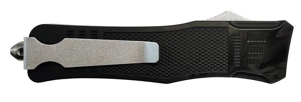 XCaliber Knife Company 40 Cal Large OTF Tanto Knife with Part Serrated Blade