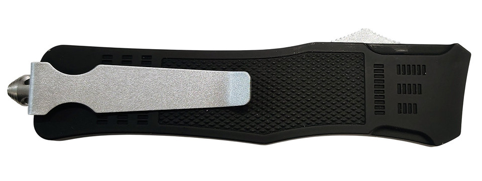 XCaliber Knife Company 380 ACP Large OTF Knife with Serrated Blade and Steel Handle