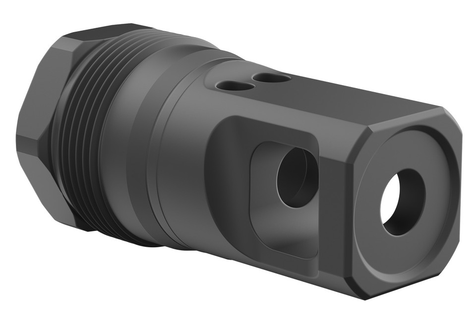 BREEK Plan B Echo Single Port Muzzle Brake 5/8"x24 Steel Nitride Ulta Compact