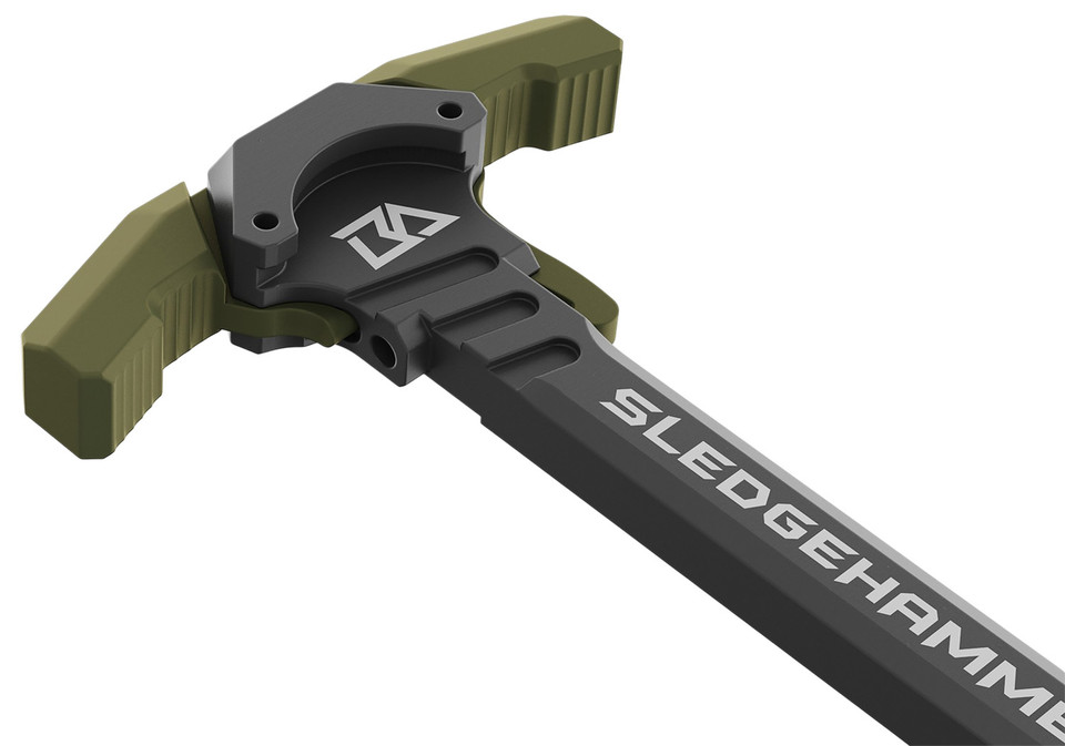 BREEK Sledgehammer AR-10 / LR-308 Charging Handle with Gas-Reduction Ports and Type 3 Hard Anodize