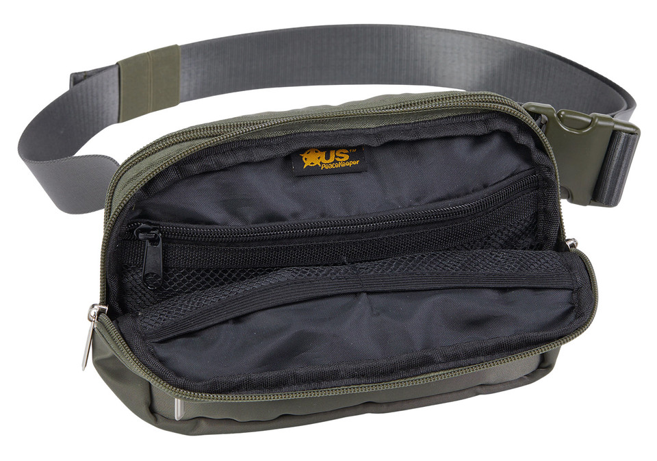 US PeaceKeeper Suburban Sidekick P27106 Compact EDC Bag in Green/Grey