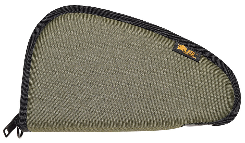 US PeaceKeeper P21711 Pistol Case 11x6 OD Green with Lockable Zippers
