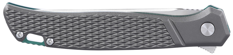 Columbia River K440XXP SCAR EDC Folding Knife with D2 Steel Blade and Gray Textured Aluminum Handle