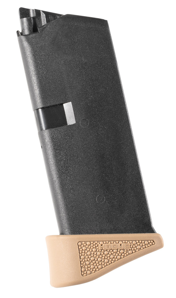 Hogue Overmolded Rubber Grip Extension for GLOCK 43 9MM 6-Round Magazines