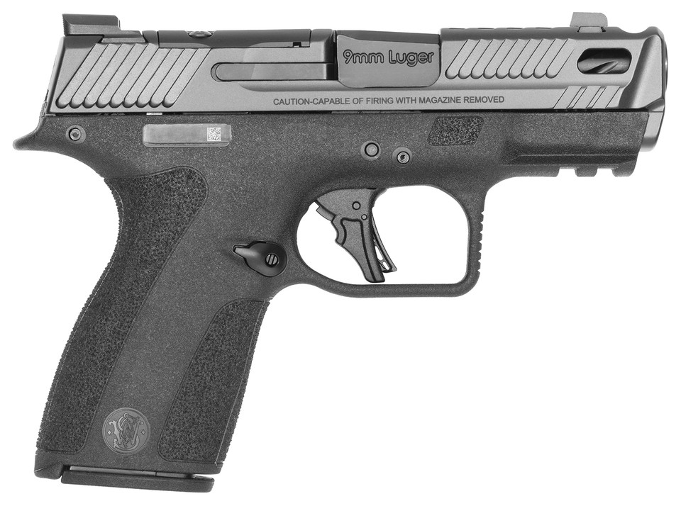 Smith & Wesson Performance Center M&P Shield X Comp 9mm Pistol with 3.6-inch Barrel, 15+1 Capacity, Black Finish