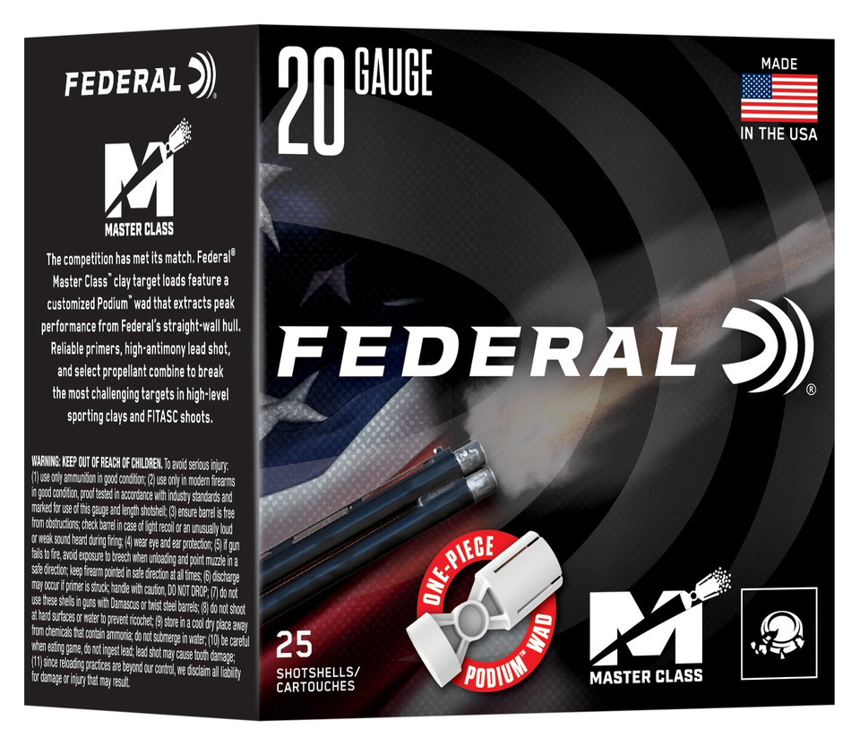 Federal 20 Gauge MC2247.5 Shotshells 2.75 Inch 7/8 Oz 7.5 Shot