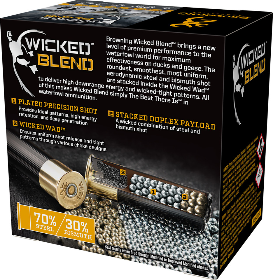 Browning Ammo BRNA B193431233 12 Gauge Waterfowl Shotshell 3 inch 1-1/4 oz 3/5 shot 1450 fps