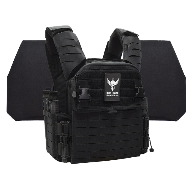 SHELLBACK TACTICAL BANSHEE ELITE 3.0 LEVEL IV ARMOR KIT WITH MODEL 26605-2 CERAMIC PLATES