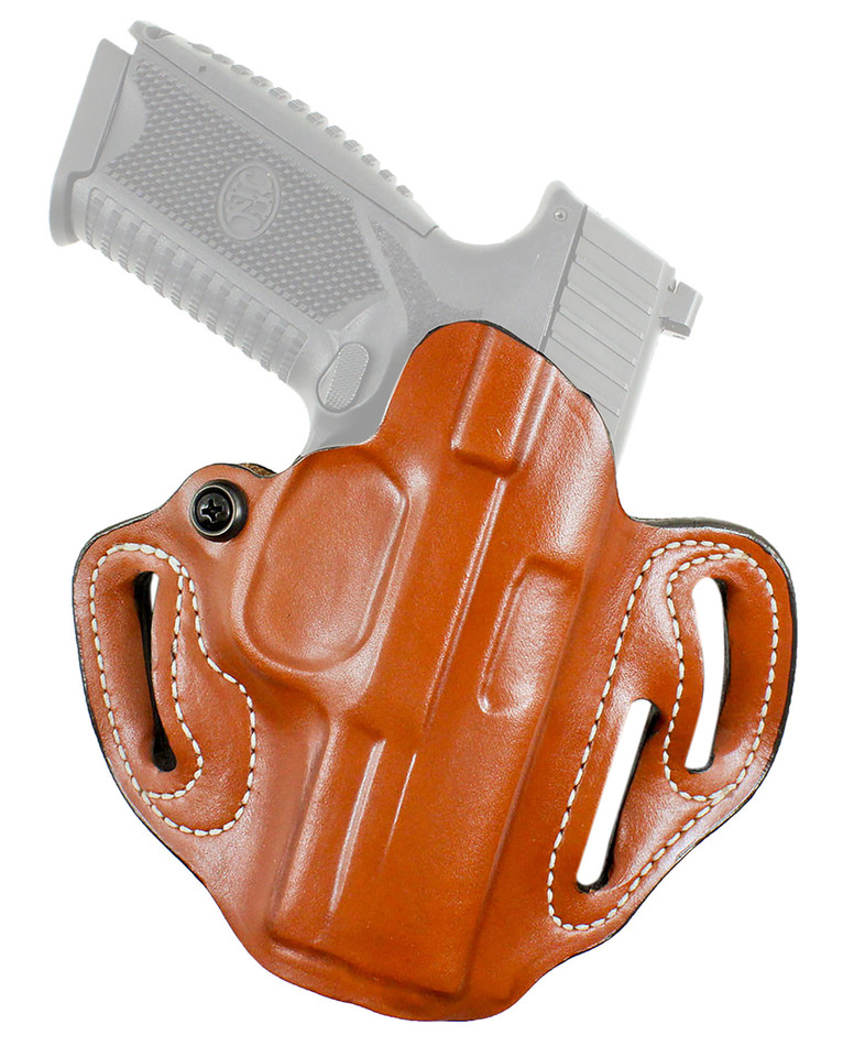 Desantis Gunhide Speed Scabbard for S&amp;W Shield X Leather Belt Slide Holster Tan