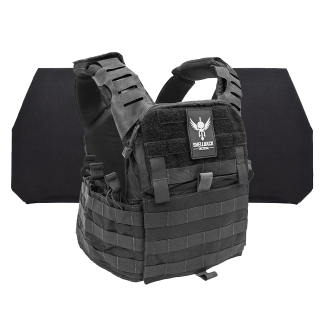 SHELLBACK TACTICAL BANSHEE ELITE 2.0 LEVEL IV ARMOR KIT WITH MODEL 26605-2 CERAMIC PLATES