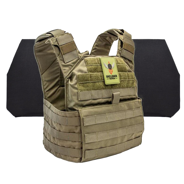 SHELLBACK TACTICAL BANSHEE RIFLE LEVEL IV ARMOR KIT WITH MODEL 26605-2 CERAMIC PLATES