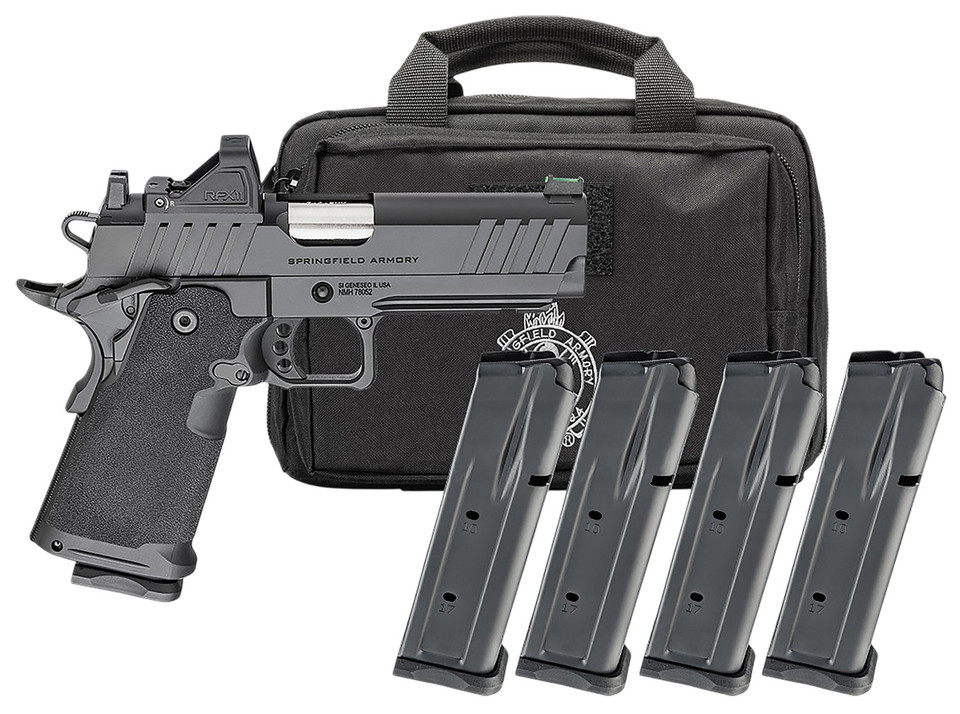 Springfield Armory Prodigy 9mm DS Pistol with 4.25-inch Barrel, 10+1 Capacity, Black Cerakote Finish