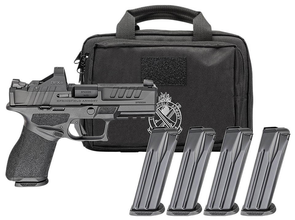 Springfield Armory Echelon 4-Inch 9mm Luger Striker Fire Pistol with Red Dot Ready and 4 Magazines