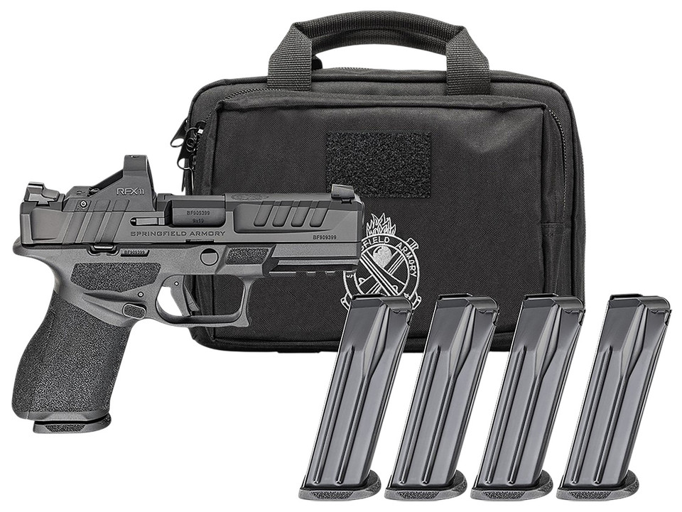 Springfield Armory Echelon 4-inch 9mm Striker Fire Pistol with Green Dot Sight and Four Magazines