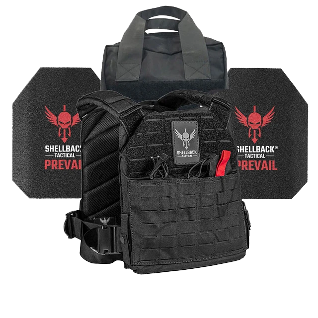 SHELLBACK TACTICAL DEFENDER 2.0 LEVEL III ARMOR KIT WITH AR1000 STEEL PLATES