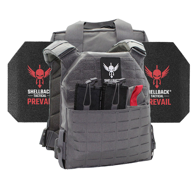 SHELLBACK TACTICAL DEFENDER 2.0 LEVEL III ARMOR KIT WITH AR1000 STEEL PLATES